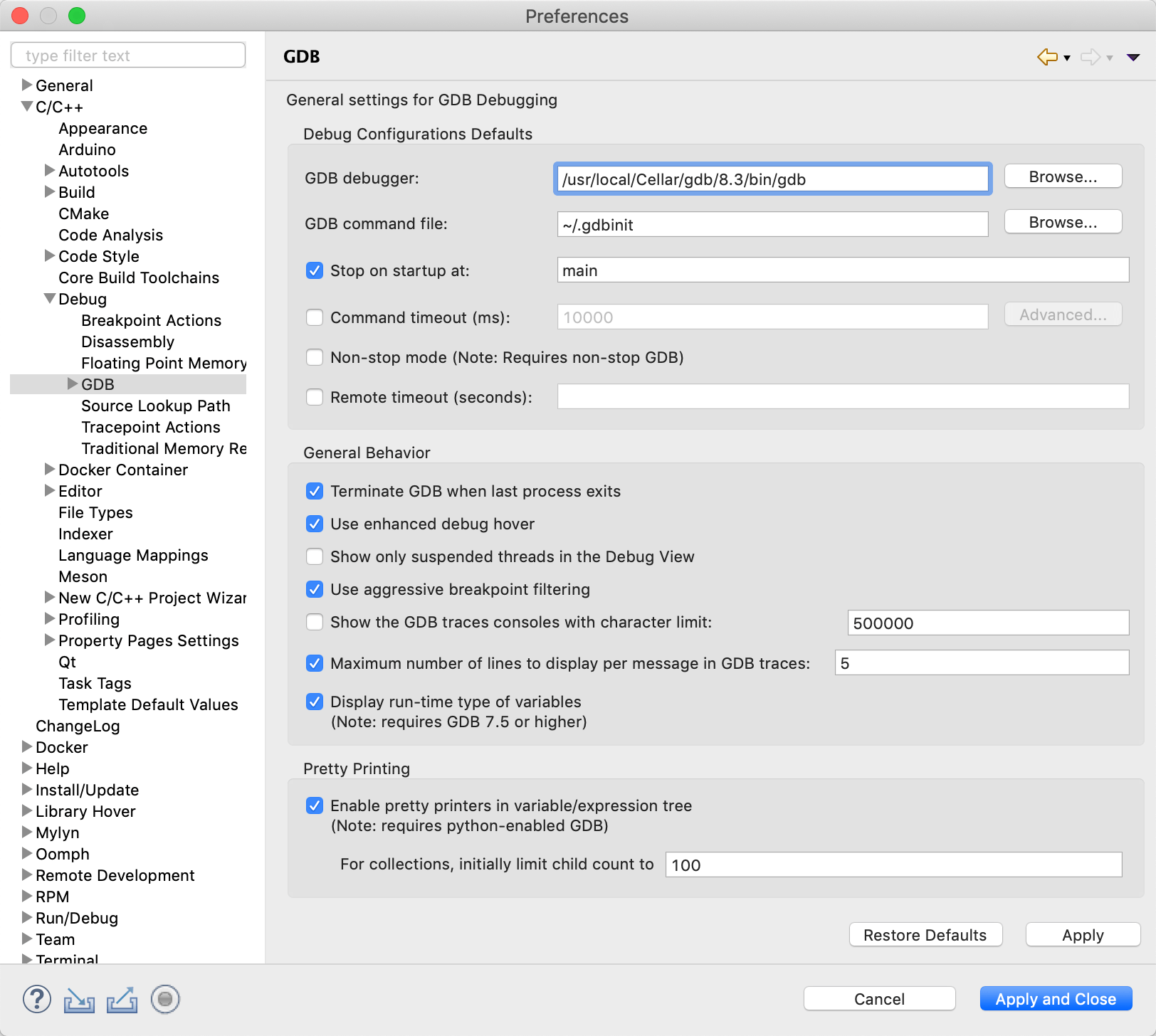 mac os gdb alternative